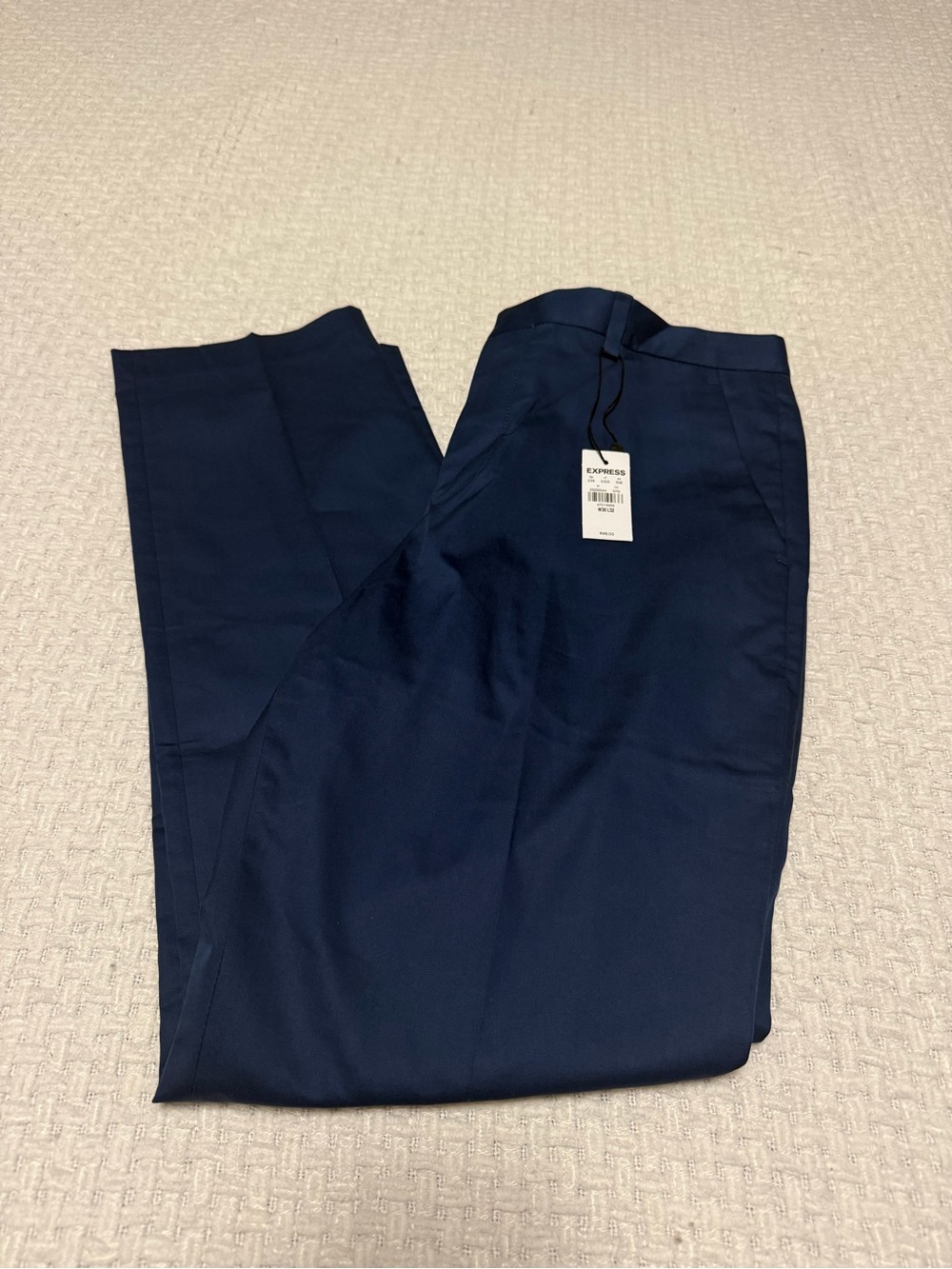 Express Slim modern tech suit pants. Blue.  30x32 NEW WITH TAGS